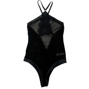 NWOT Adore Me Motifa Lace Halter Bodysuit